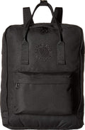 Fjällräven Re-Kanken Backpack - Lightweight Durable Everyday Travel Laptop Bag, Black