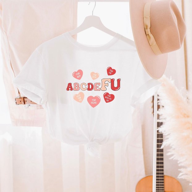 Red & Pink Hearts Graphic T-Shirt