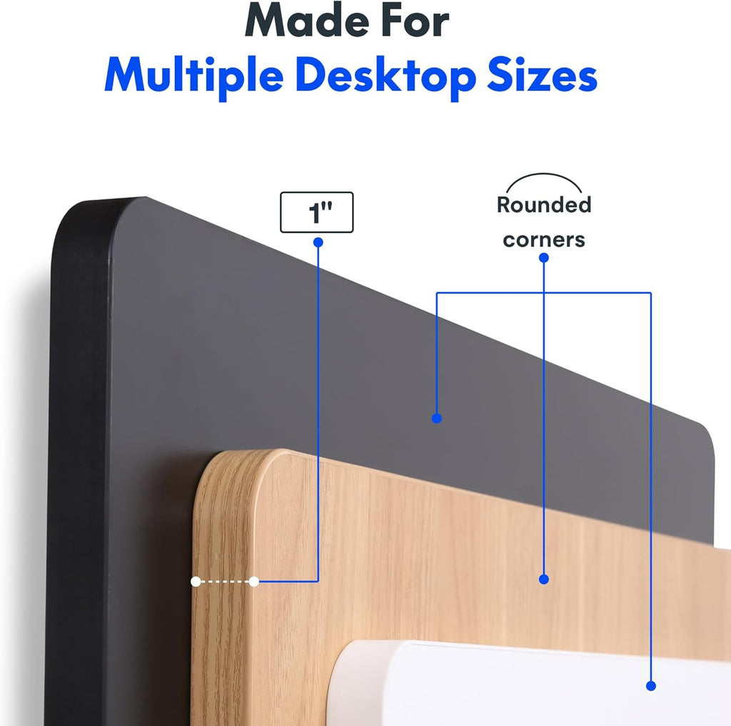 FLEXISPOT 48"X24" One-Piece Electric Standing Desk, 1" Thick Seamless Desktop for Home Office, Study & Multi-Monitor Setup, White